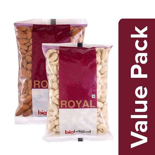 1202071 1 bb royal almondbadam californian 500g cashewkaju whole 500g