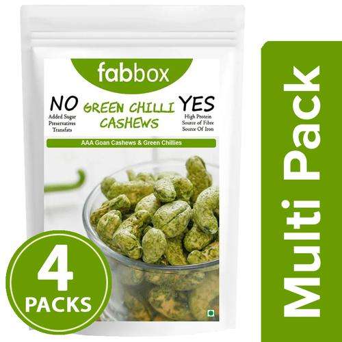 1220607 1 fabbox cashewsgodambis green chilli flavour roasted spicy rich in protein fibre