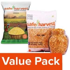 1220865 1 safe harvest tur dal 1 kg mung dal 1 kg