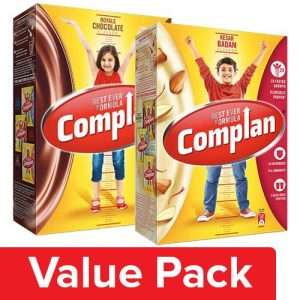 1203634 2 complan royale chocolate 500gm health drink kesar badam 200gm