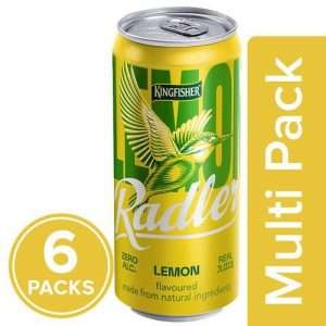 1211765 4 kingfisher radler non alcoholic malt drink lemon