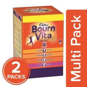 1214685 2 cadbury bournvita chocolate health drink refill 2kg pack of 2