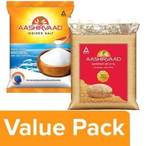 1220742 1 aashirvaad atta whole wheat 10 kg iodised salt 1 kg