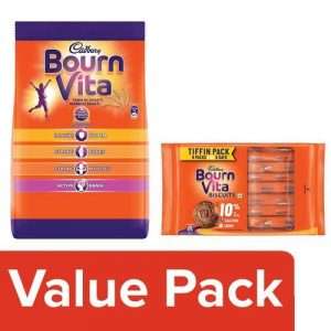 1221201 1 bb combo chocolate health drink bournvita 750 g bournvita biscuits 250 g