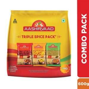 40200519 3 aashirvaad combo pack chilli turmeric coriander 200g each