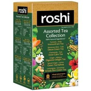 40218691 2 roshi assorted tea bags sampler trial pack with 6 exotic flavors