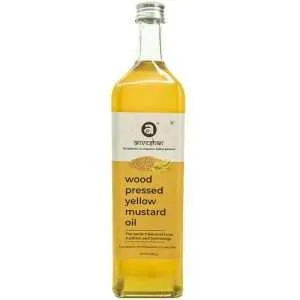40252382 1 anveshan wood pressed yellow mustard oil natural no preservatives chemical free
